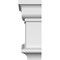 Ekena Millwork 138" Bottom Width x 139 1/2" Top Width x 4 5/8"H x 1 1/8"P Holmdel Crosshead CRH05X138HO - alternate 2